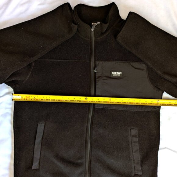 BURTON Men's Hearth Full-Zip Fleece Jacket Black Winter 2023 Size XL - Picture 4 of 7